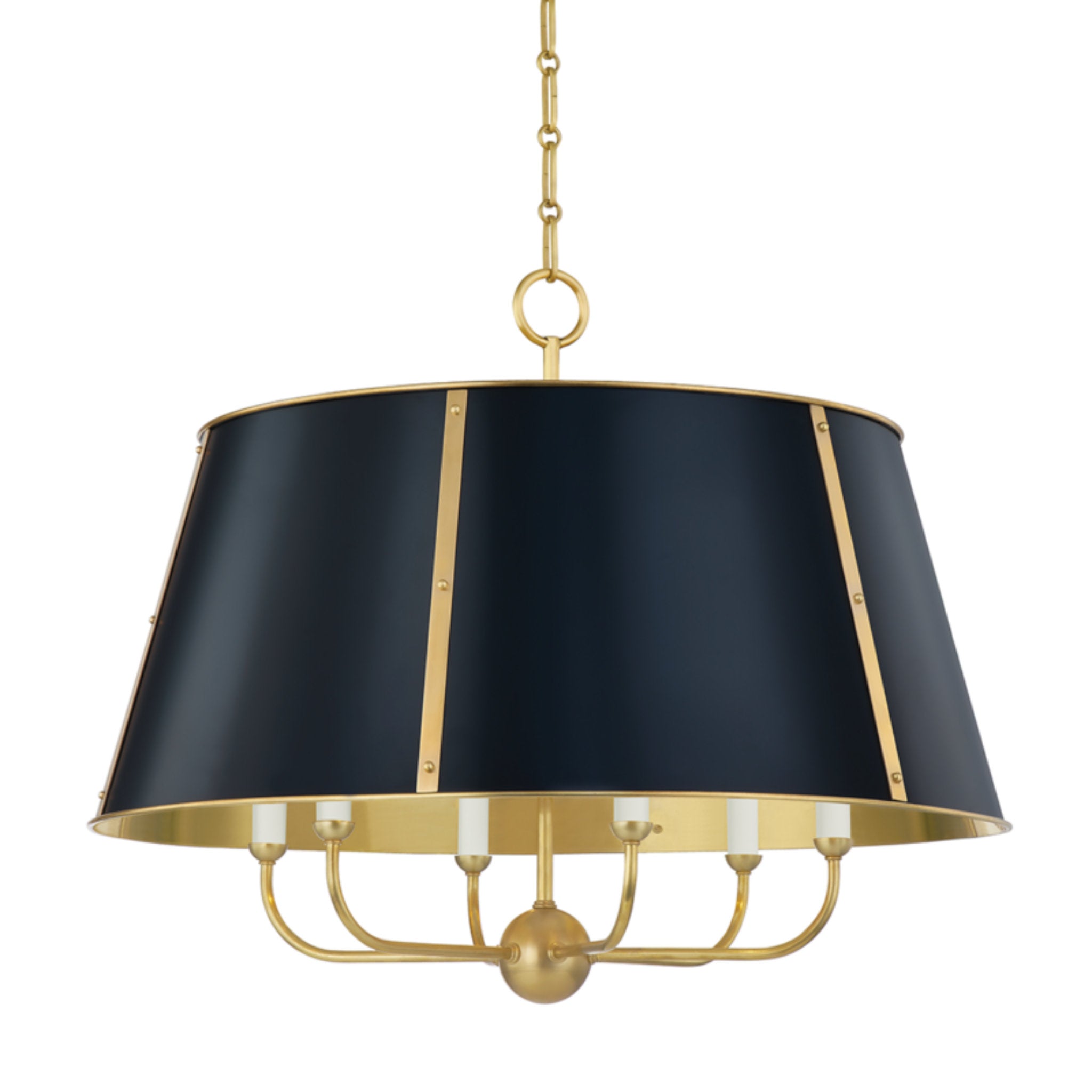 Cambridge 5 Light Chandelier in Solid Brass