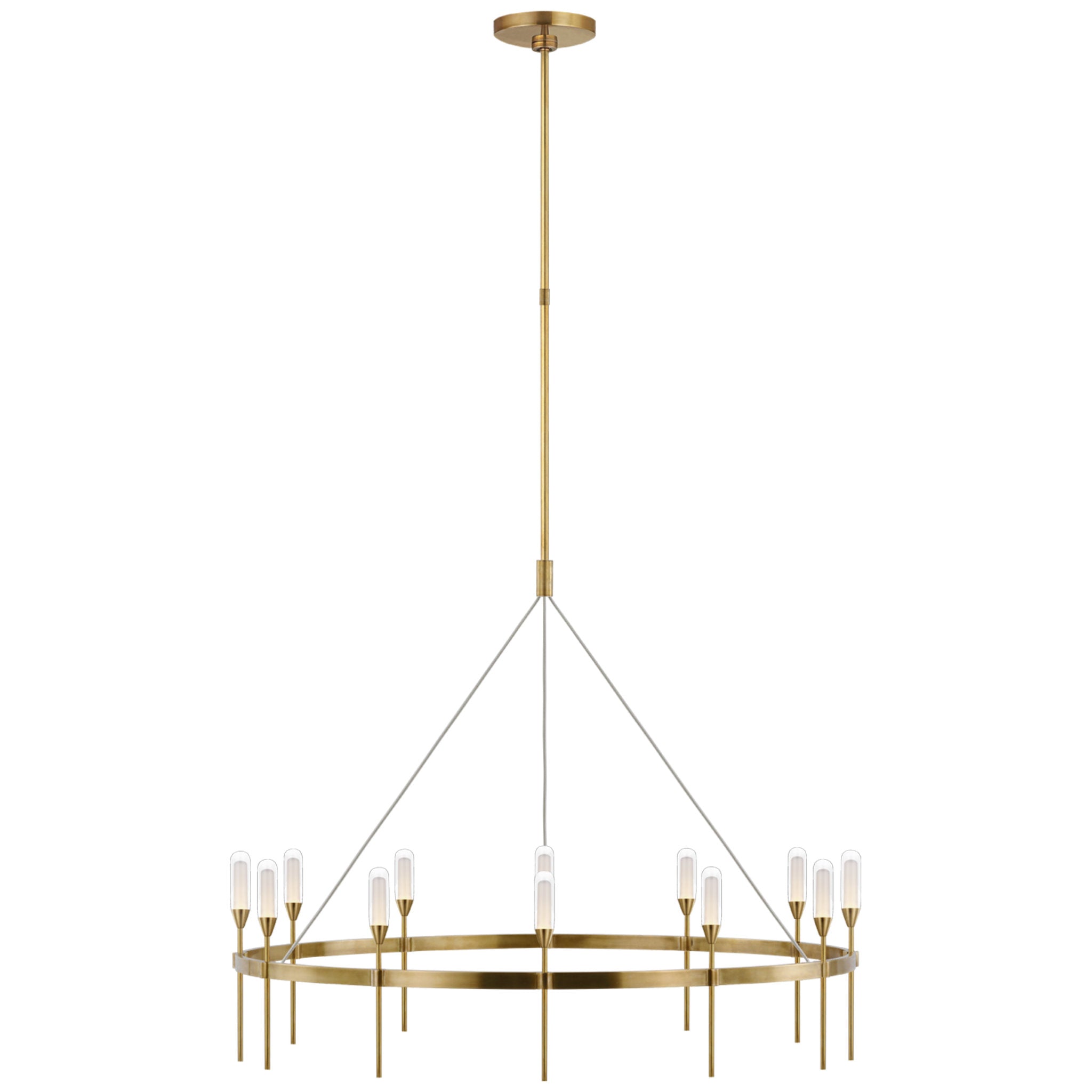 brass ring chandelier