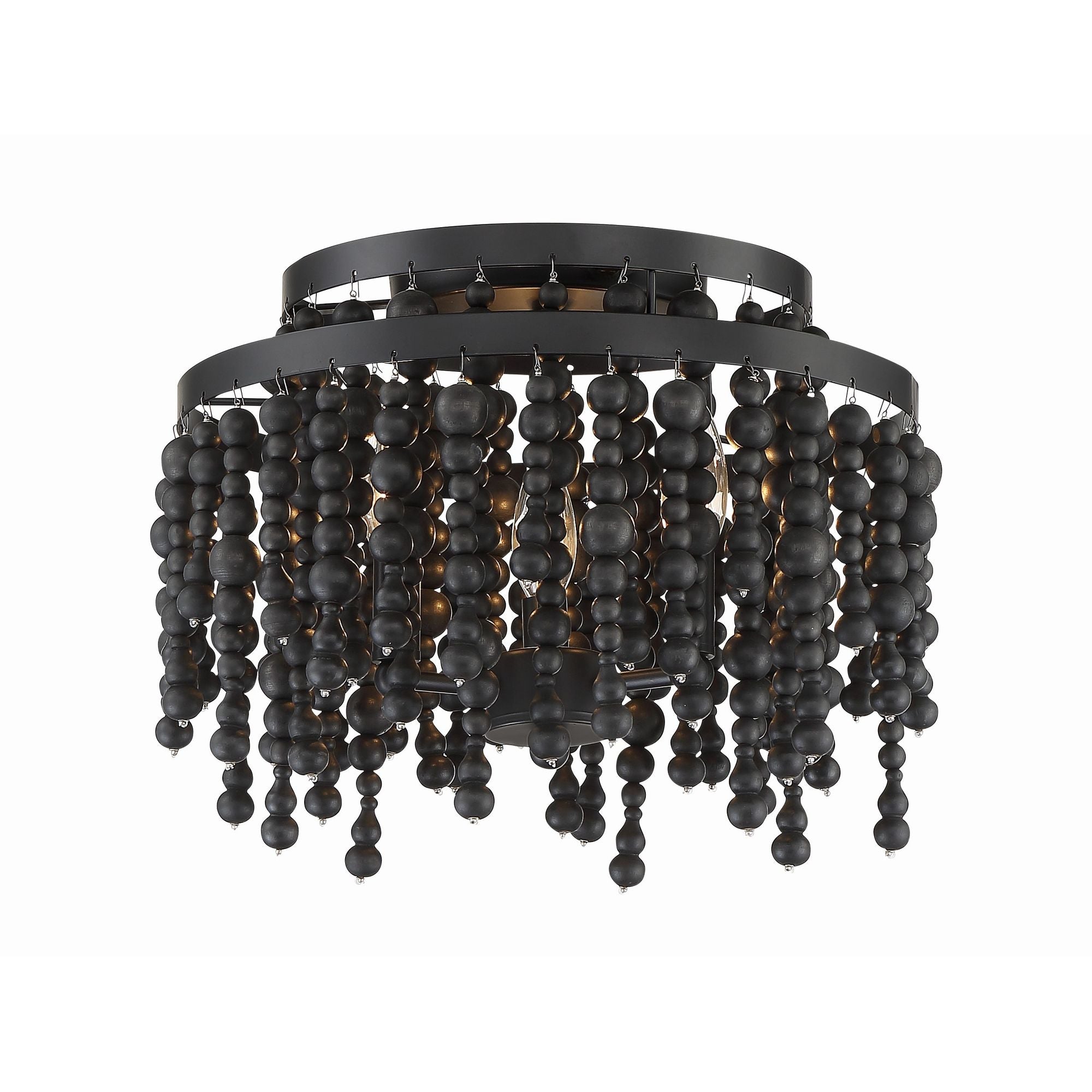 Poppy 3 Light Matte Black Ceiling Mount