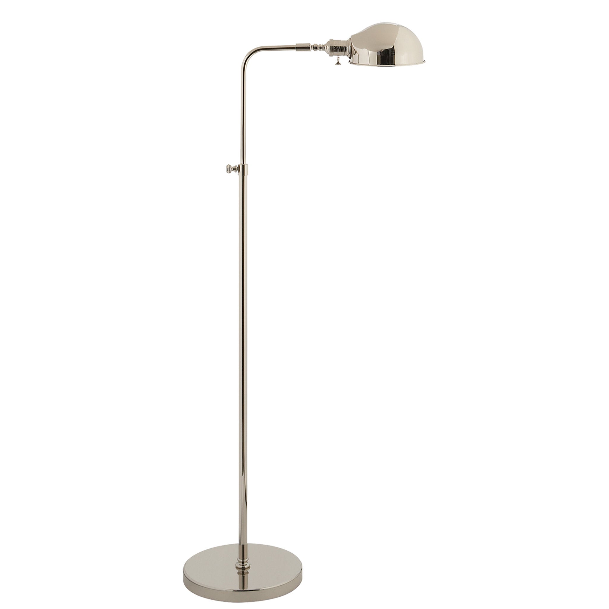 brushed nickel pharmacy floor lamp