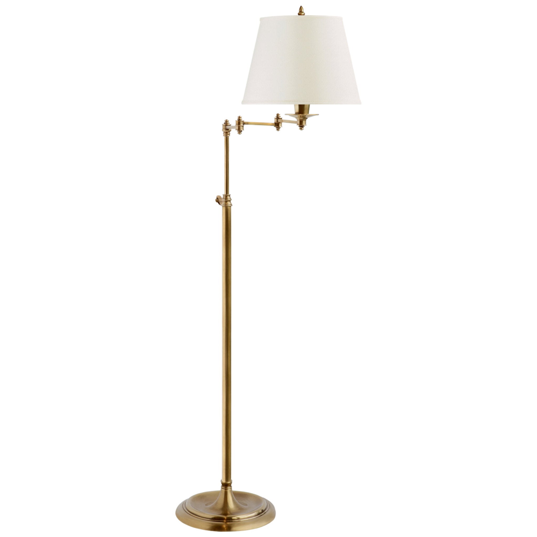 Visual Comfort Swivel Head Wall Lamp in Hand-Rubbed Antique Brass