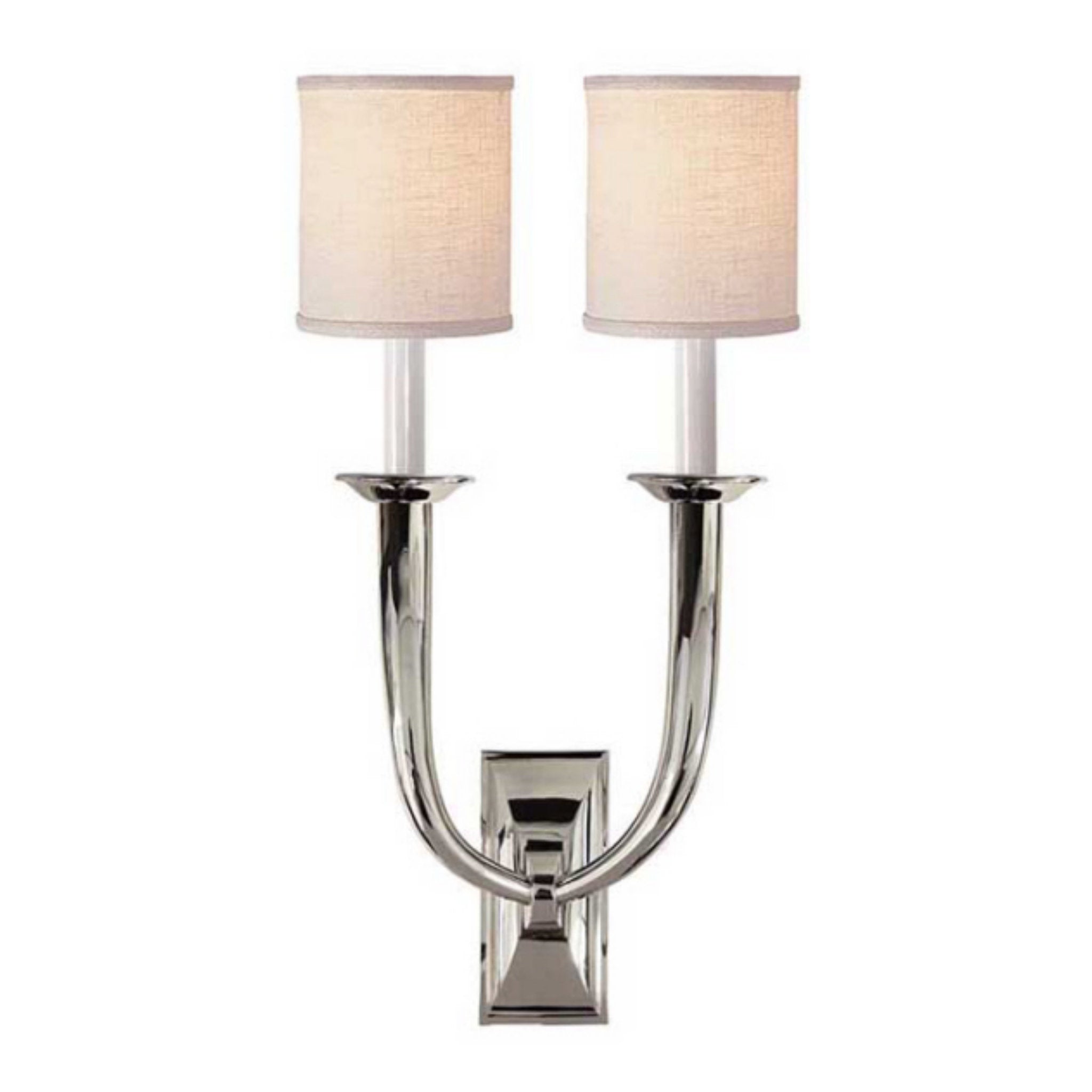 Visual Comfort French Single Sconce in Bronze with Natural Paper Shade