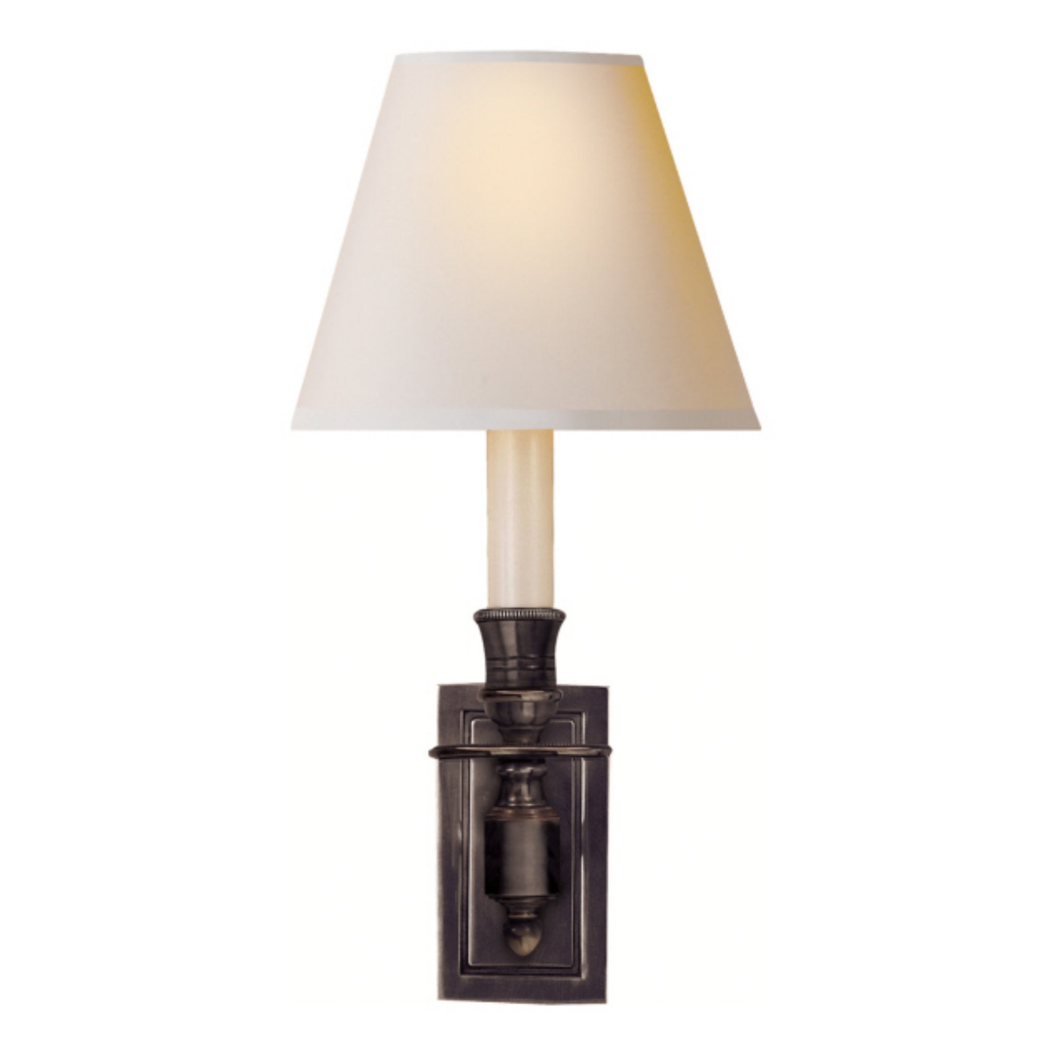 S2110HABNP by Visual Comfort - French Single Sconce in Hand-Rubbed Antique  Brass with Natural Paper Shade