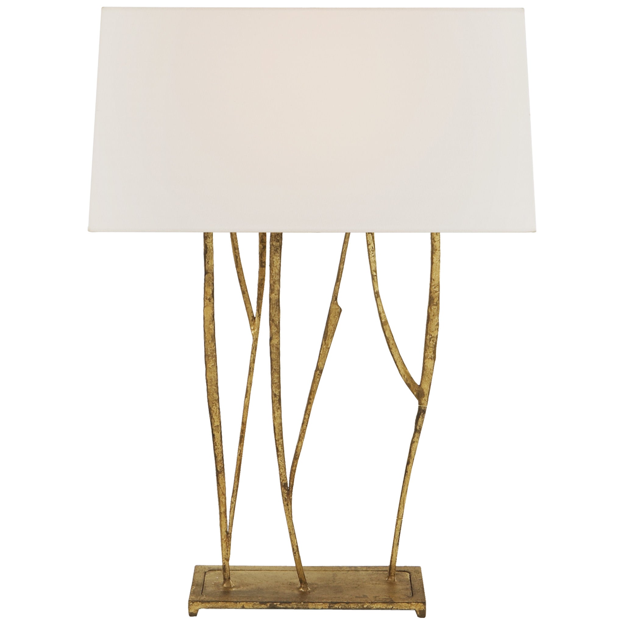 DJT1011SB1 by Visual Comfort - Porteau Medium Table Lamp Satin Brass Bulbs  Inc