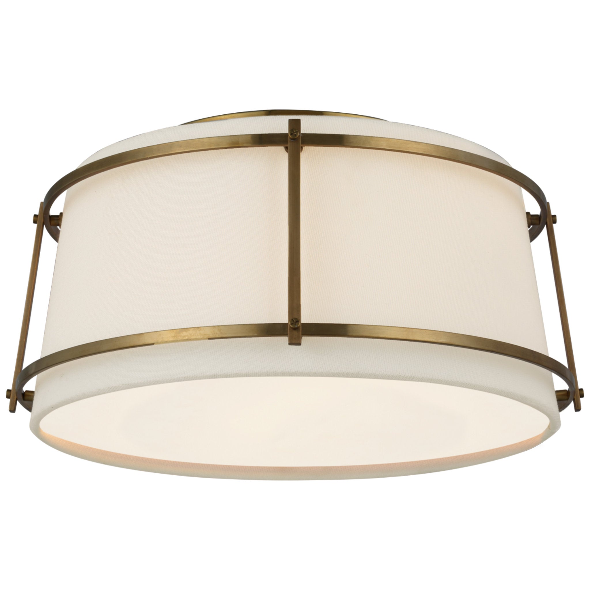 hand-rubbed antique brass flush mount – Lauren Liess