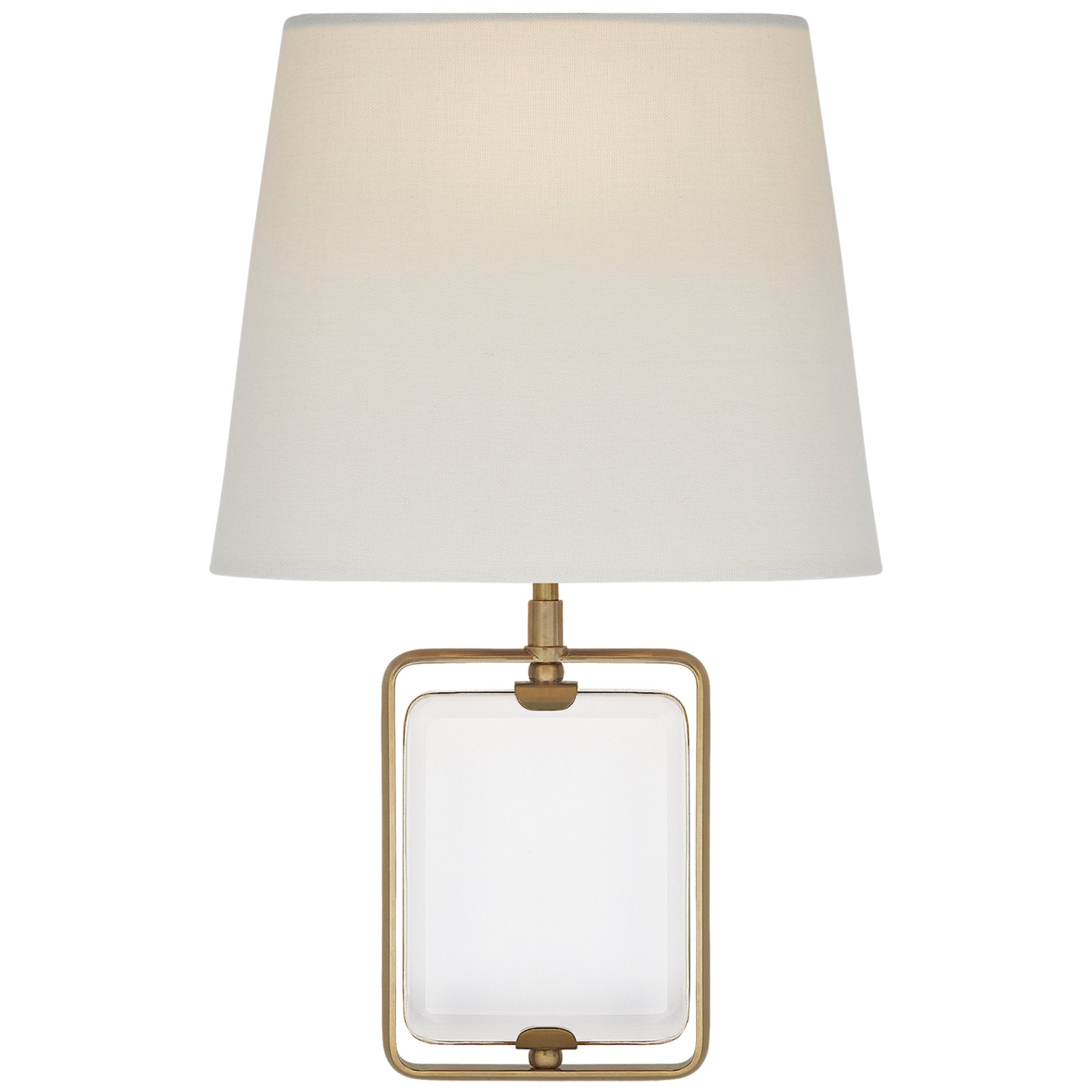 Camille Sconce in Hand-Rubbed Antique Brass with Natural Paper Shade -  Salisbury & Manus