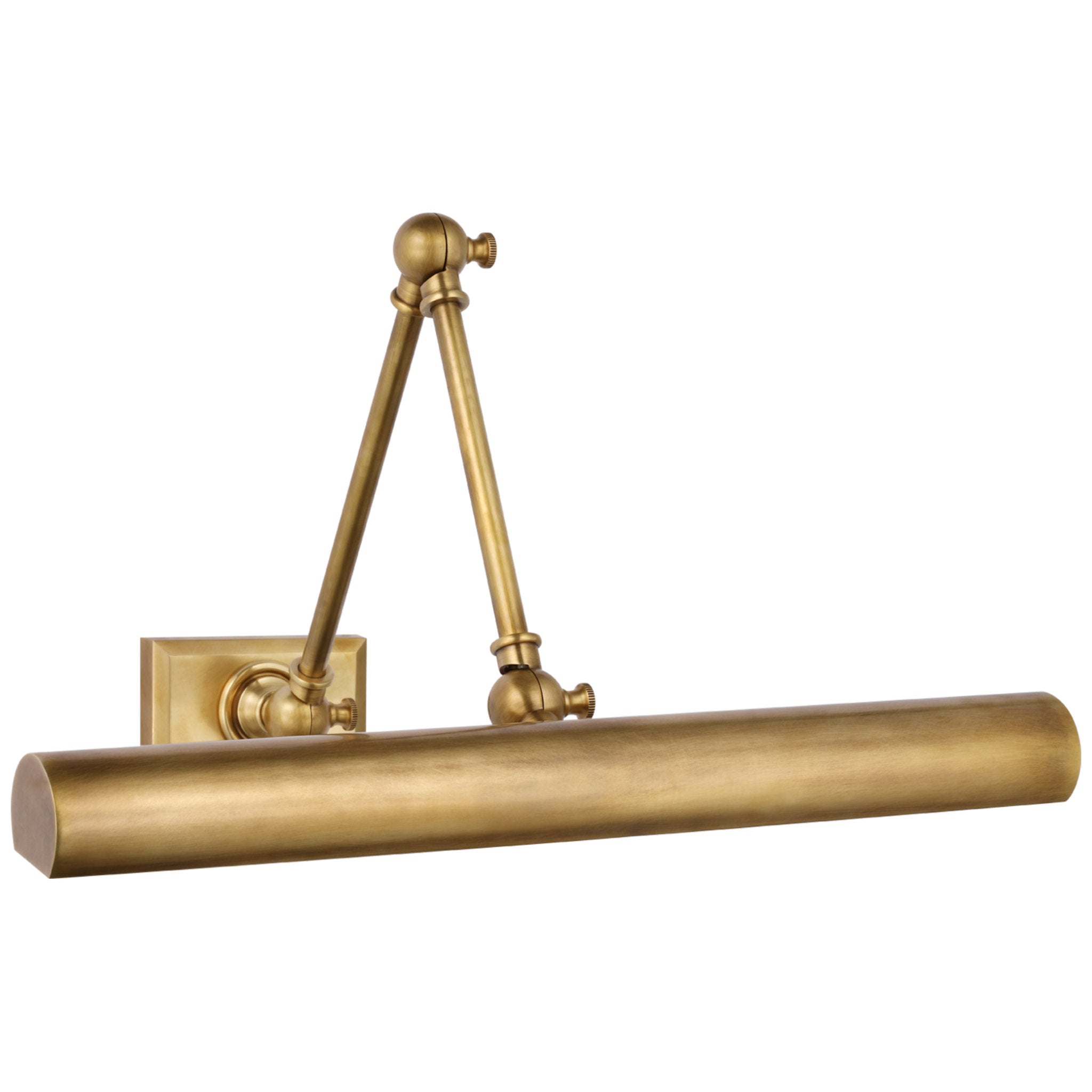 Boston Functional Single Arm Library Light in Hand-Rubbed Antique Brass —  The Curated Home
