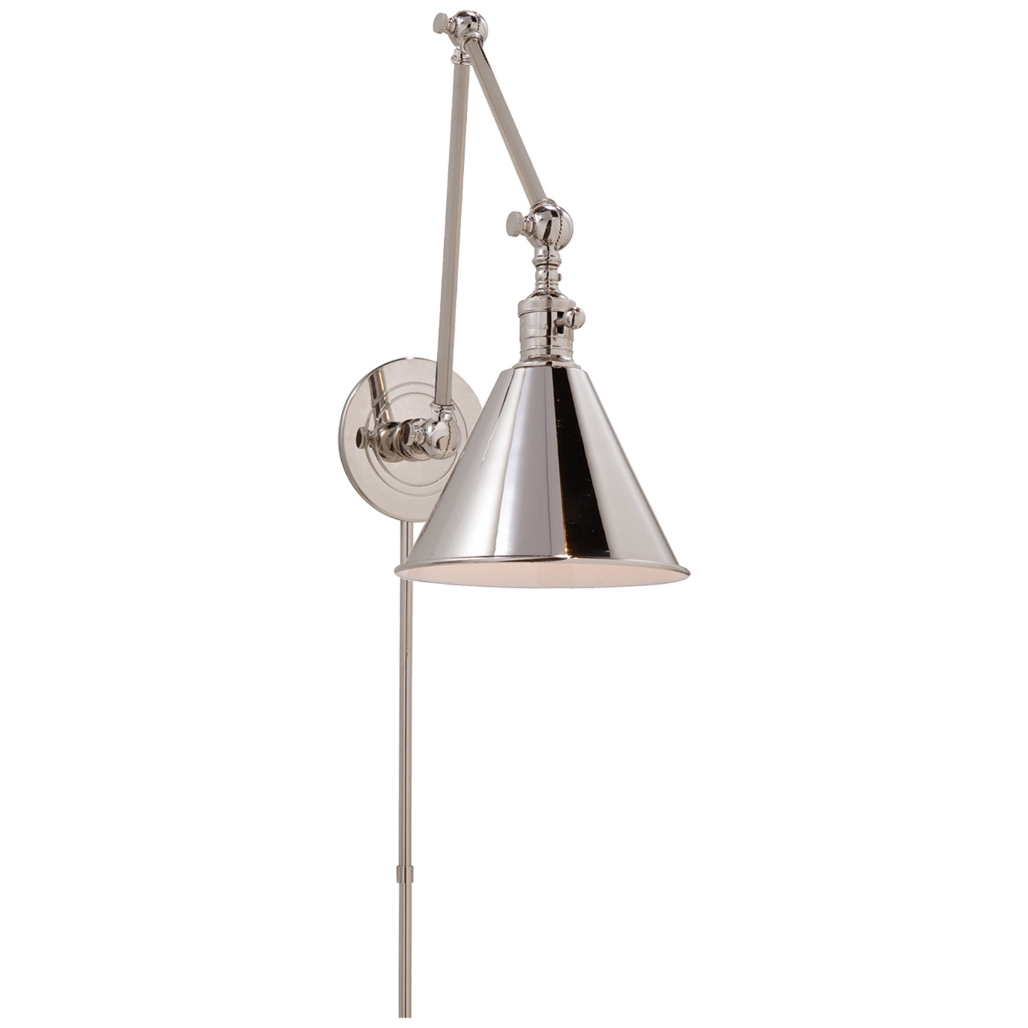 Boston Functional Single Arm Library Light in Hand-Rubbed Antique Brass —  The Curated Home