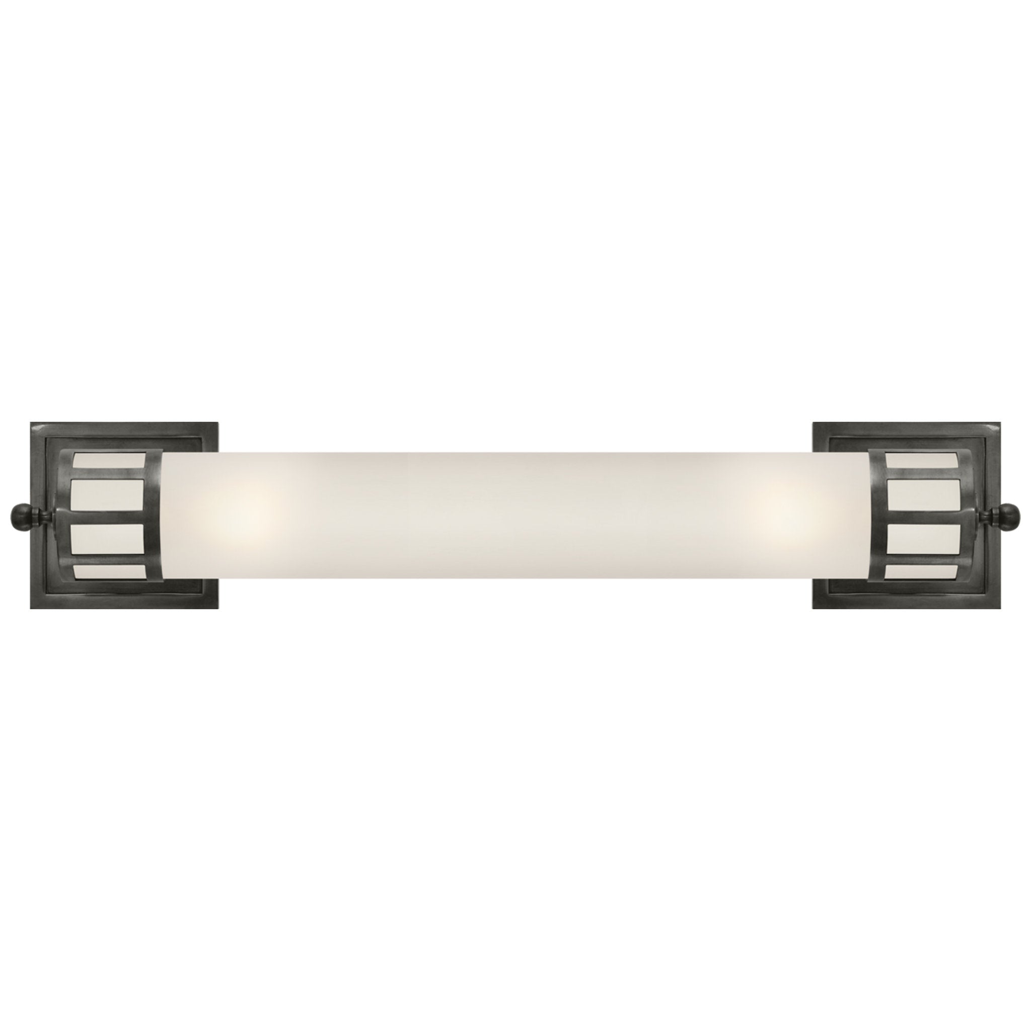 Visual Comfort French Single Sconce in Bronze with Natural Paper Shade