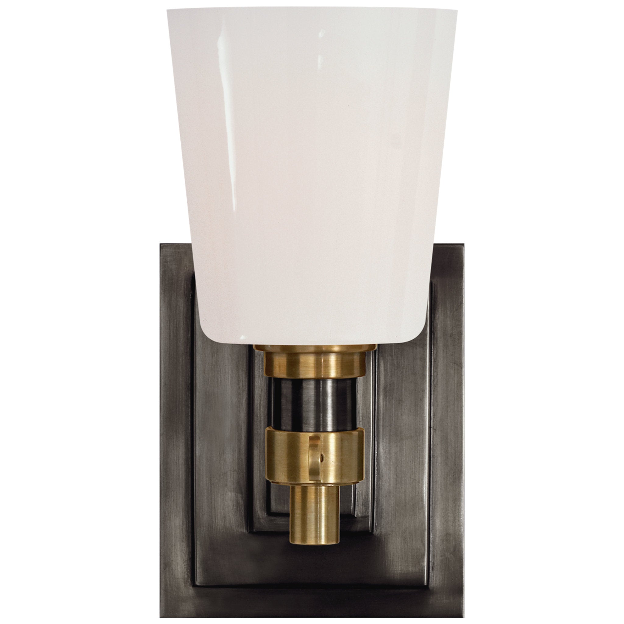 OBTOB2025BZHABNP in Bronze and Hand-rubbed Antique Brass by Visual Comfort  in Frankfort, KY - Bryant Large Double Tail Sconce in Bronze and Hand-Rubbed  Antique Brass with Natural Paper Shades Open Box