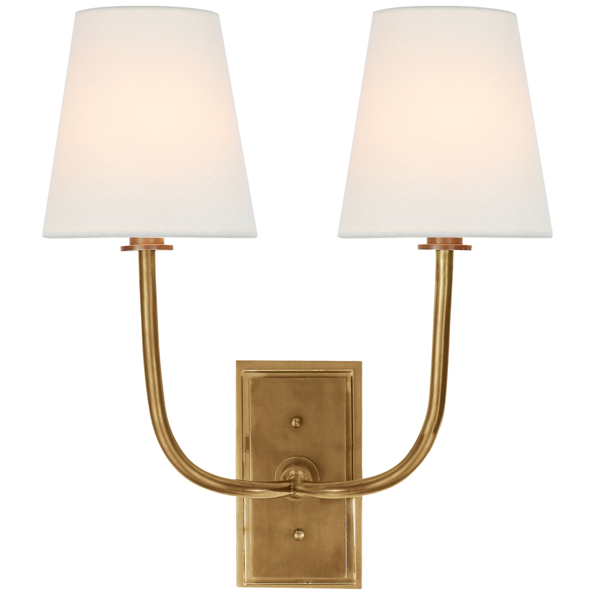 Thomas O'Brien Goodman Large Hanging Lamp in Hand-Rubbed Antique Brass