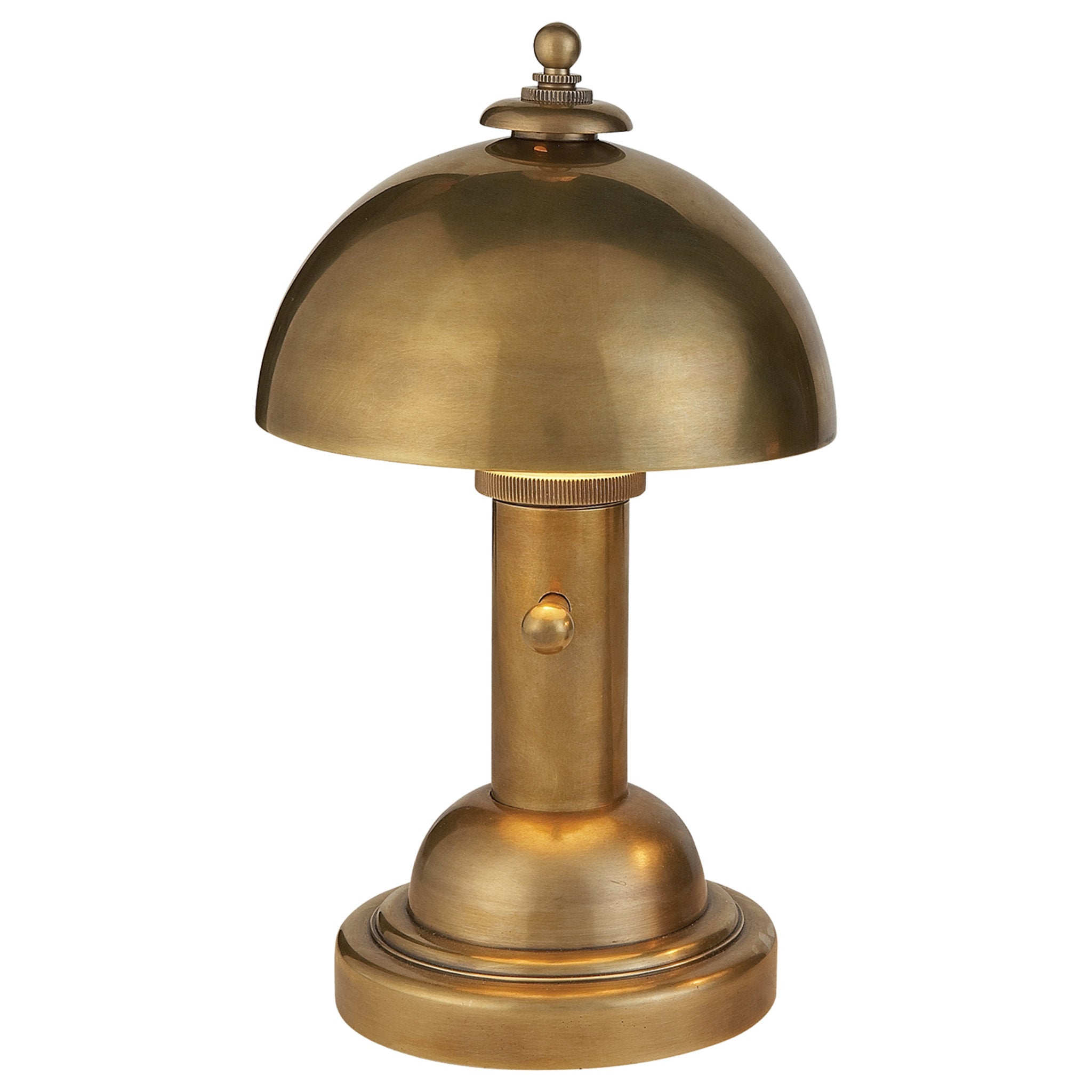 Thomas O'Brien Edie Sconce in Hand-Rubbed Antique Brass with Linen Sha