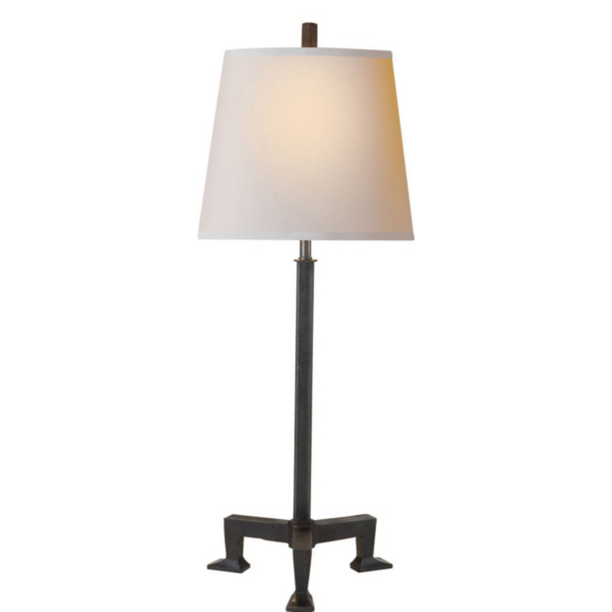 Visual Comfort Modern Karam Natural Brass Black Buffet Lamp