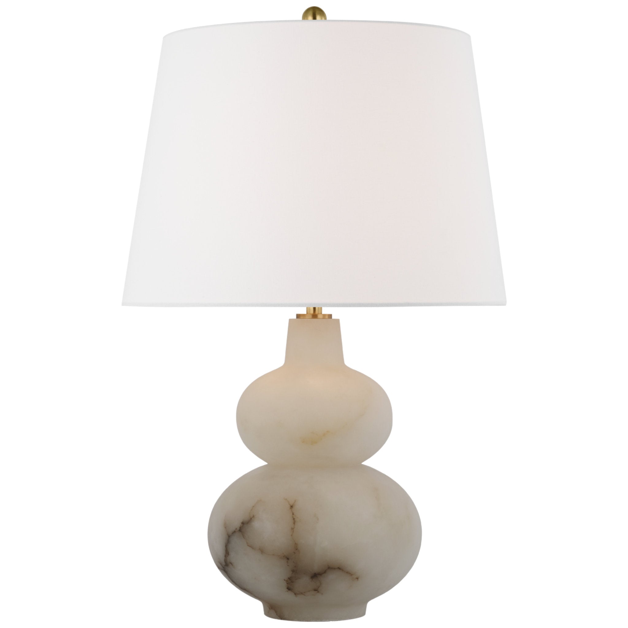 Thomas O'Brien Gironde Large Table Lamp in Crystal and Hand-Rubbed Ant