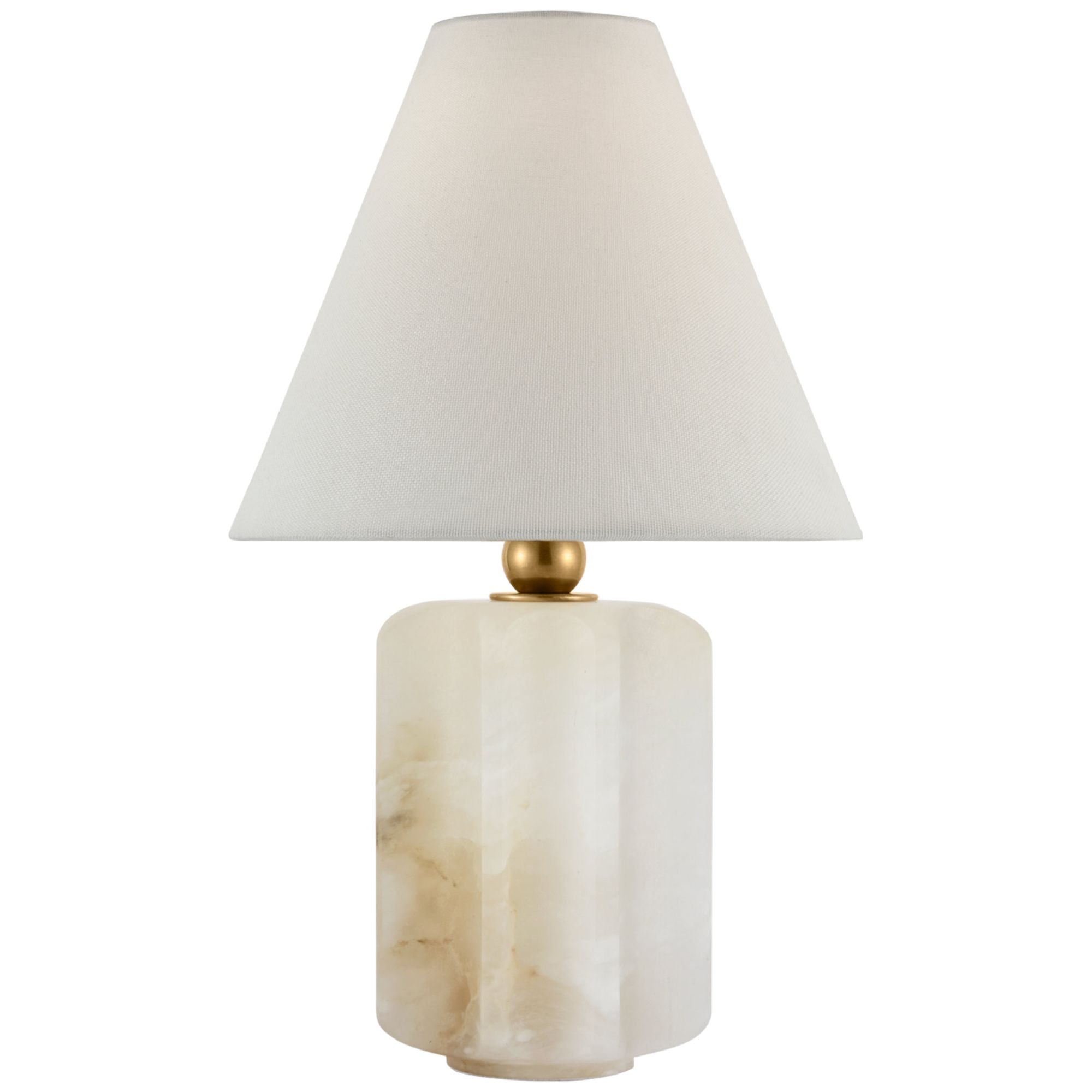 Thomas O'Brien Gironde Large Table Lamp in Crystal and Hand-Rubbed Ant