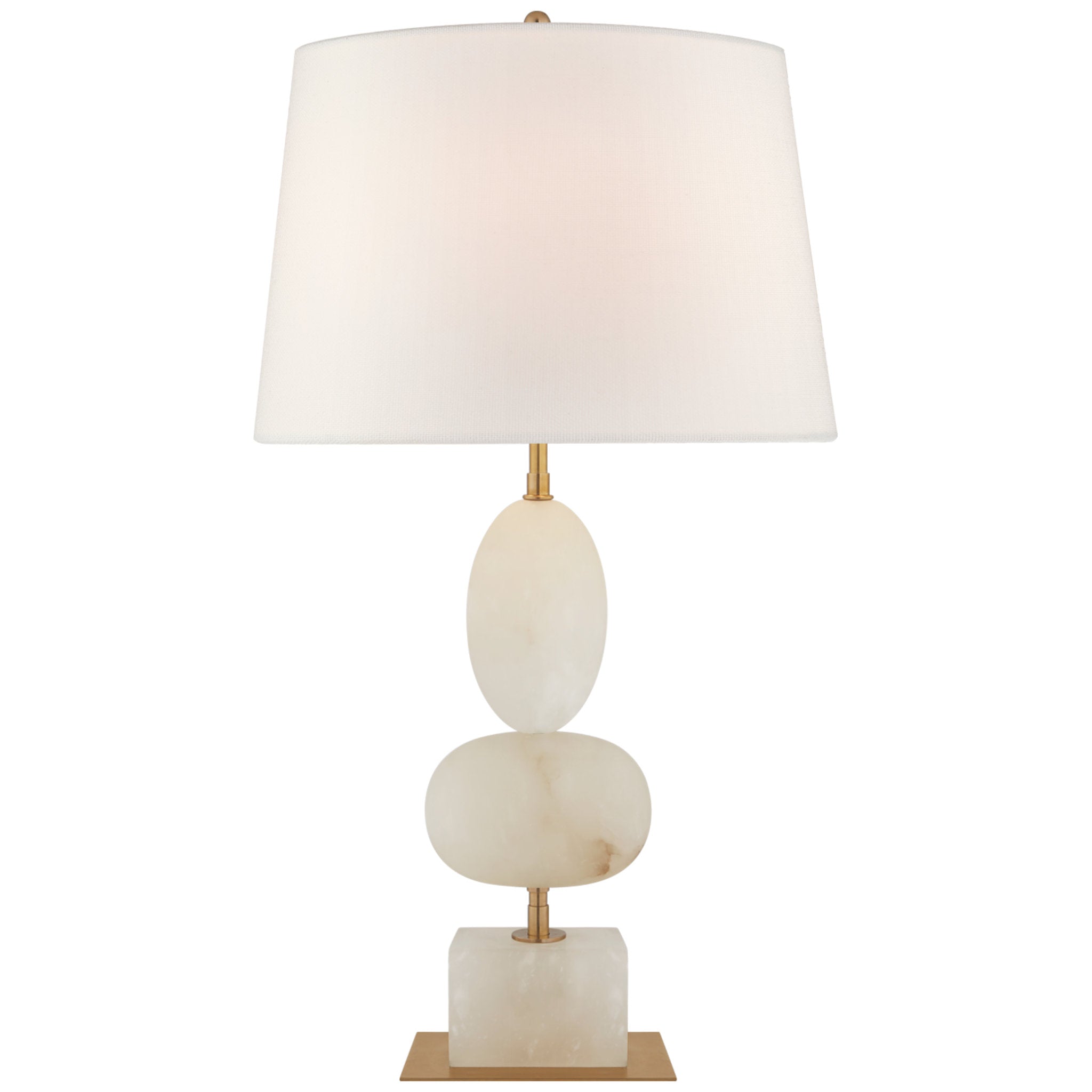 DJT1011SB1 by Visual Comfort - Porteau Medium Table Lamp Satin Brass Bulbs  Inc