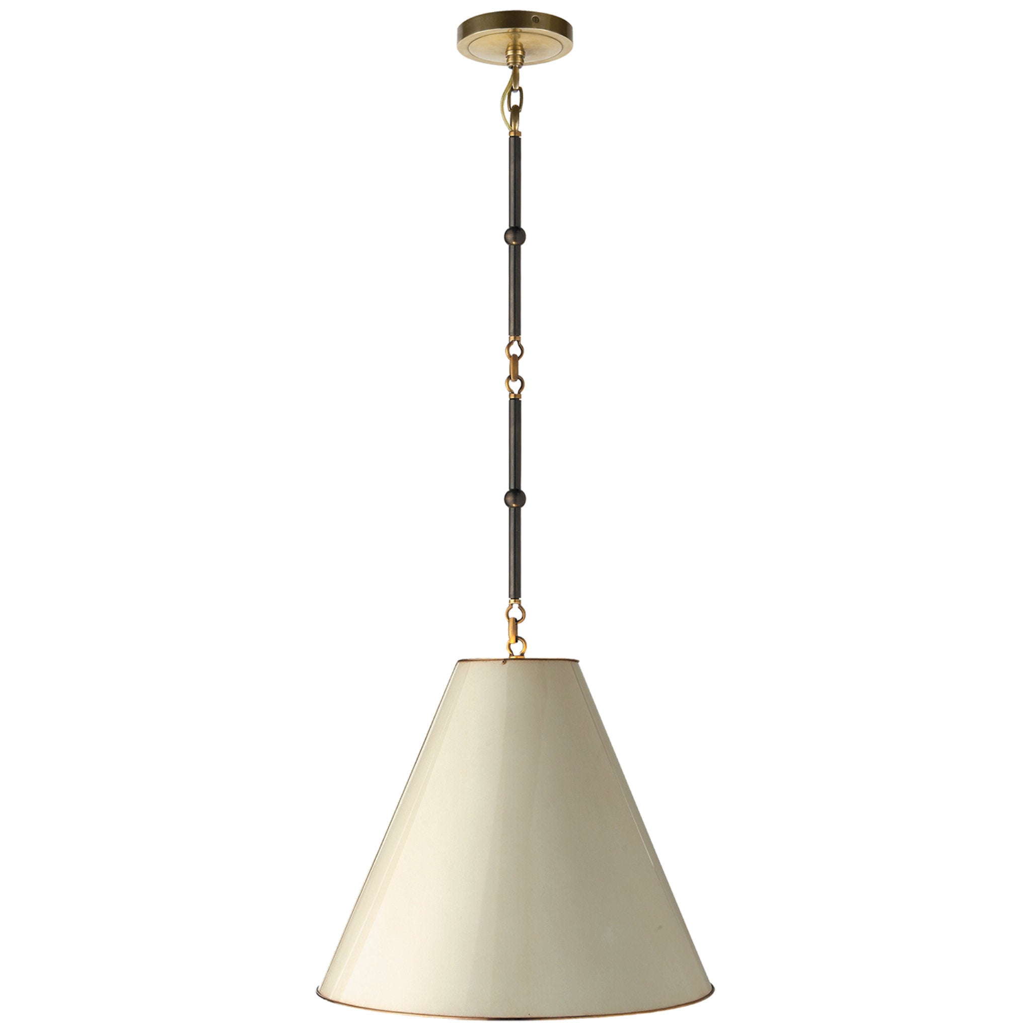 Thomas O'Brien Clark 1 Light 7.5 inch Hand-Rubbed Antique Brass Flush Mount  Ceiling Light