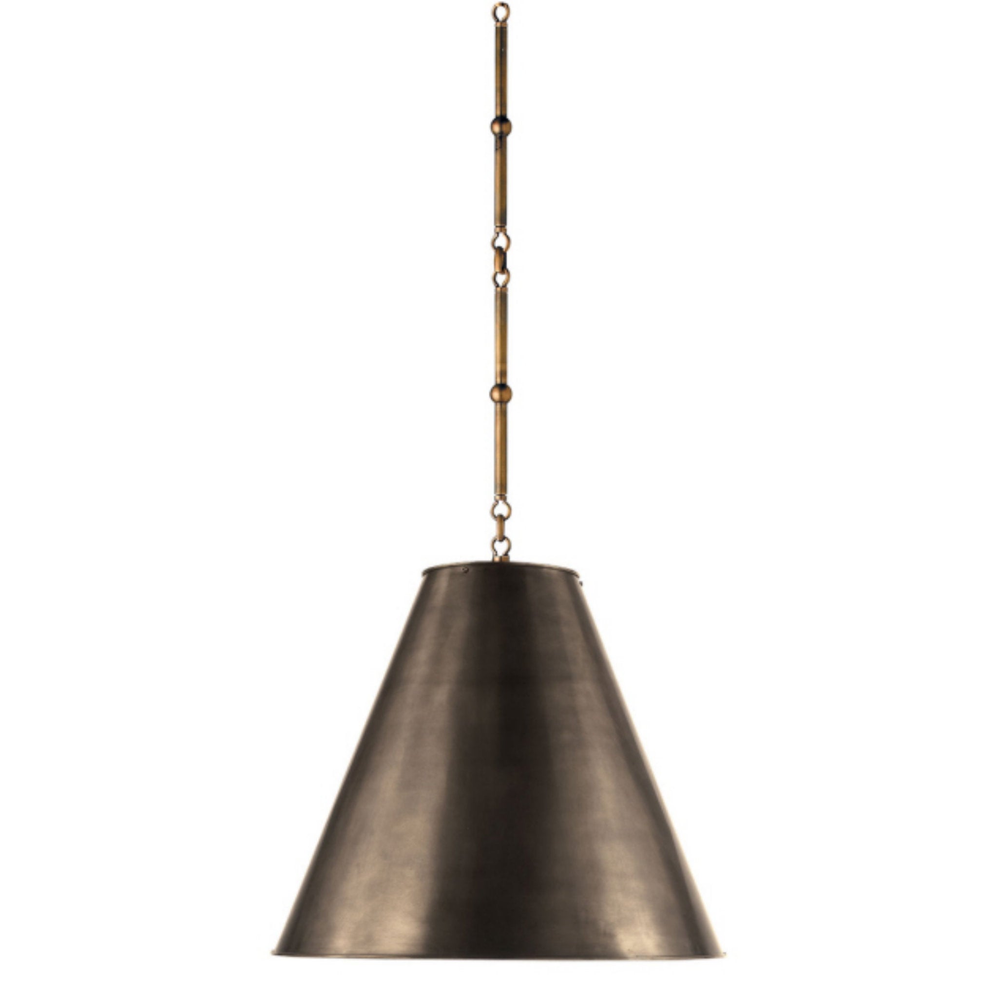 Visual Comfort Signature Collection  Visual Comfort TOB2723BZ/HAB-BZ  Thomas O'Brien Turlington LED 8.75 inch Bronze and Hand-Rubbed Antique Brass  Sconce Wall Light, XL