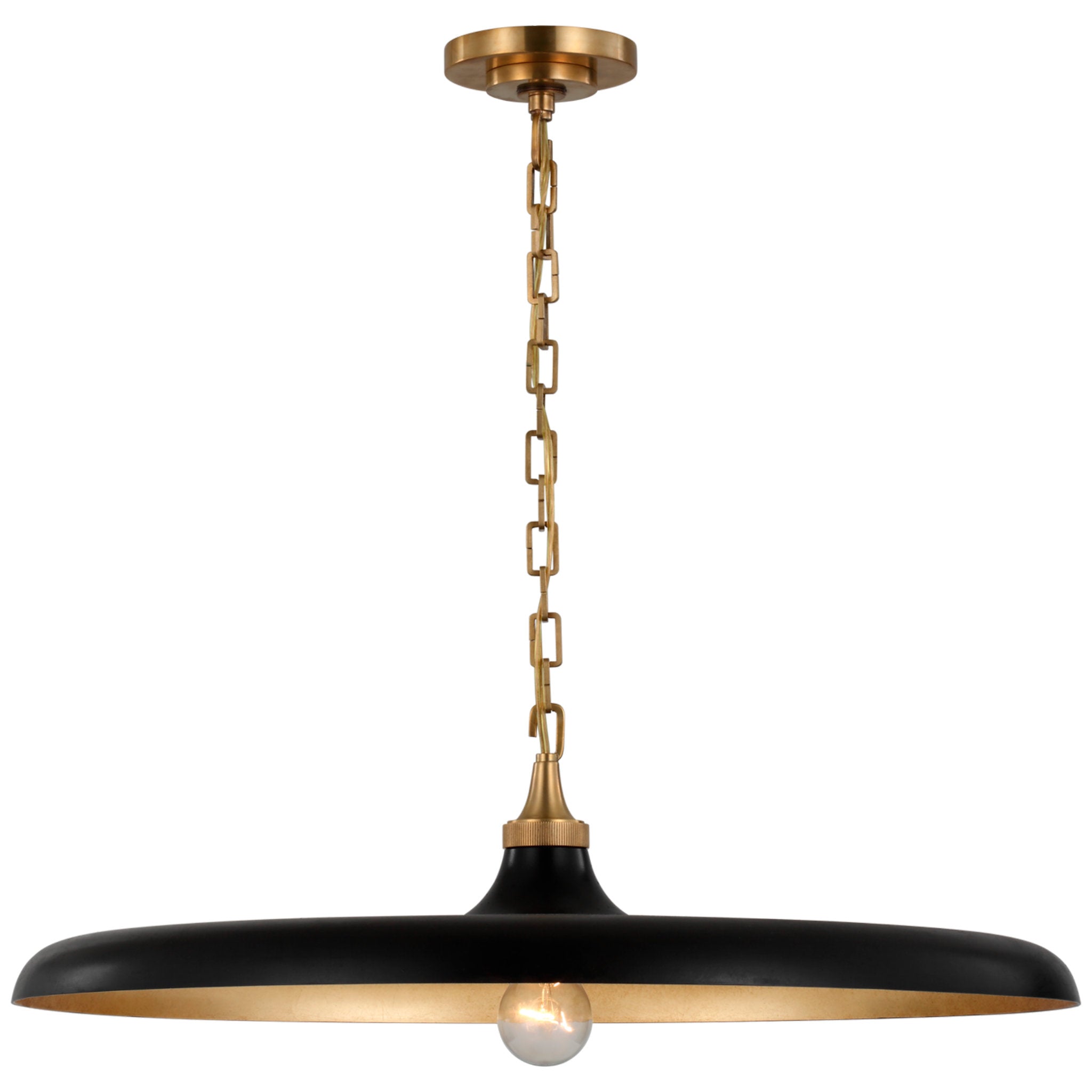 Visual Comfort SLF-AB Antique Brass Factory Shade for SL 5125AB Pendant  Lamp