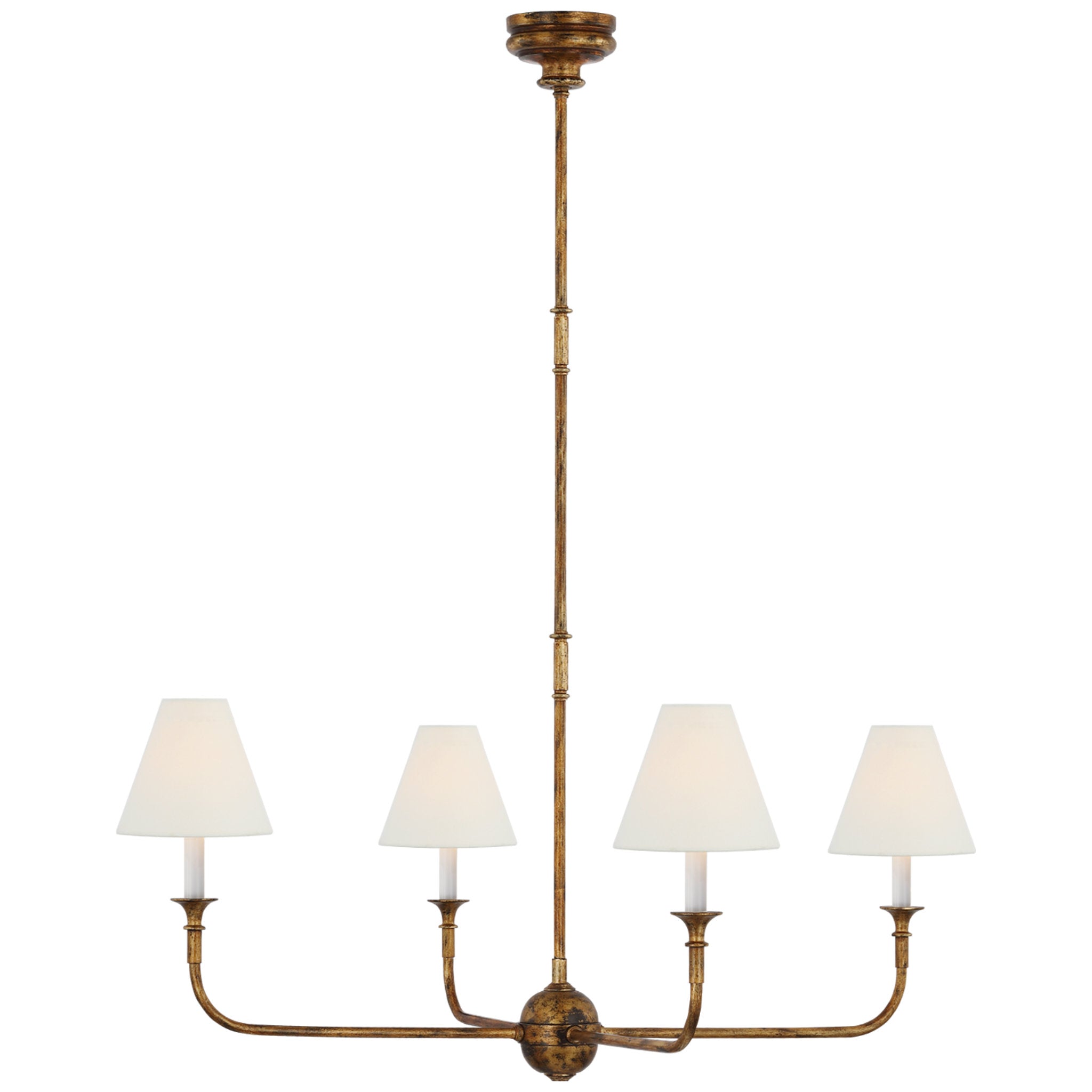 TOB5014HABAW by Visual Comfort - Goodman Large Hanging Lamp in Hand-Rubbed  Antique Brass with Antique White Shade