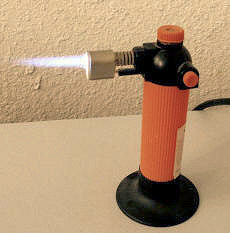 Use a micro torch to fire, super easy