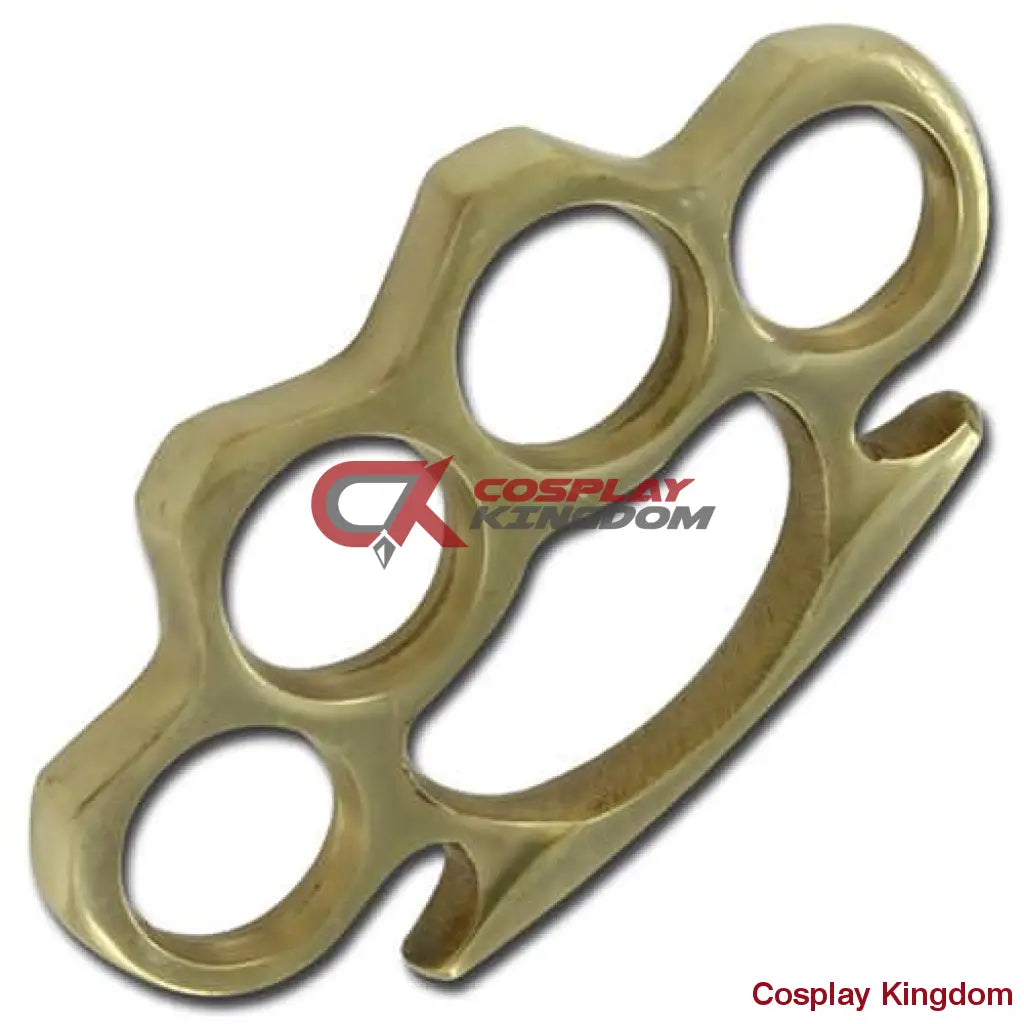 Brass Knuckleduster Novelty Paper Weight Accessory