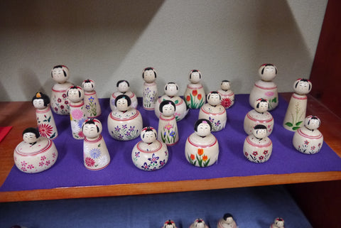 Kokeshi dolls by Mariko Kakizawa