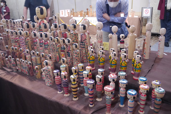 Kokeshi dolls by Fumio Miharu