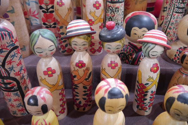 Kokeshi dolls by Tatsuo Sato