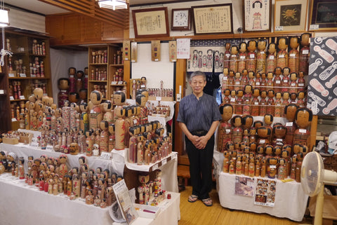 Abe Hajime Kokeshi Shop in Akita, Yuzawa