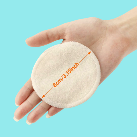 size of our makeup bamboo pads