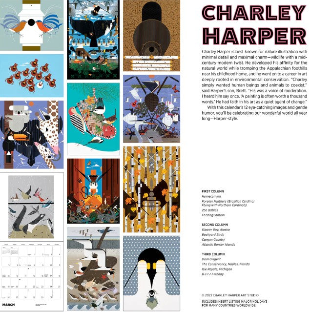 Charley Harper 2023 Wall Calendar – Anchorage Museum Store