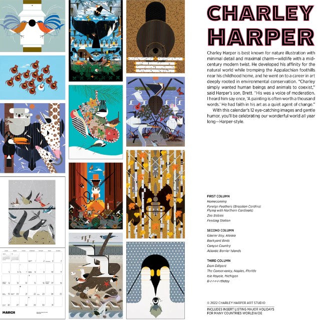 charley-harper-2023-wall-calendar-anchorage-museum-store