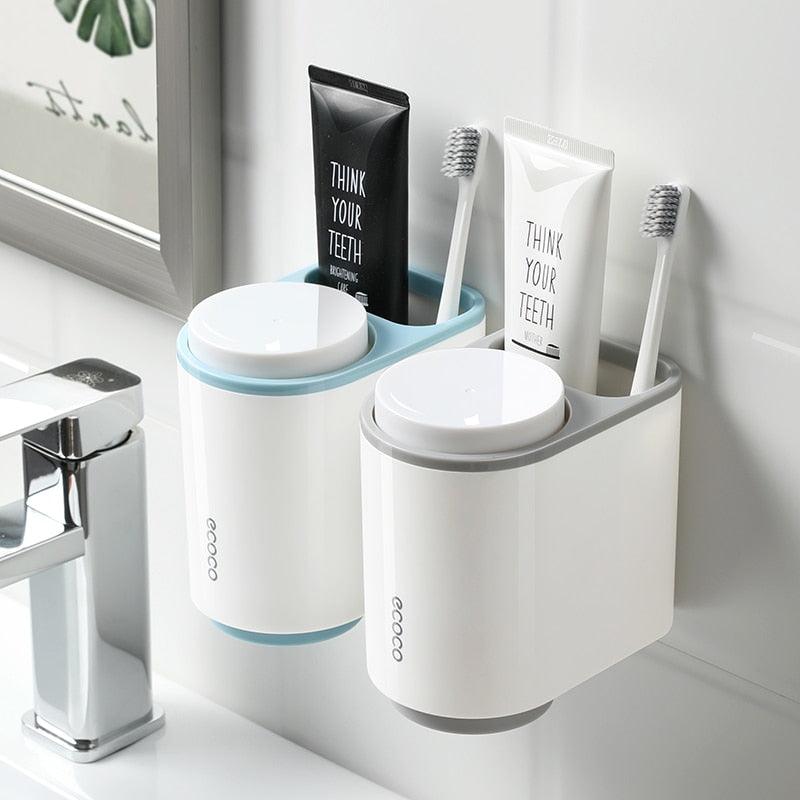 ECOCO Automatic Toothpaste Dispenser Wall Mount Bathroom Bathroom Acce