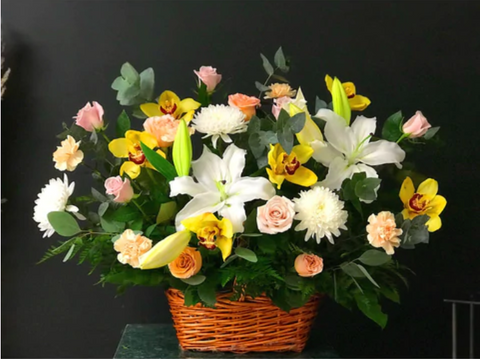 Easter flowers: lilies