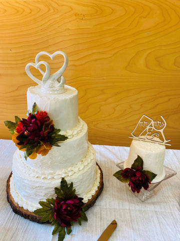 October Wedding and Anniversary Cake