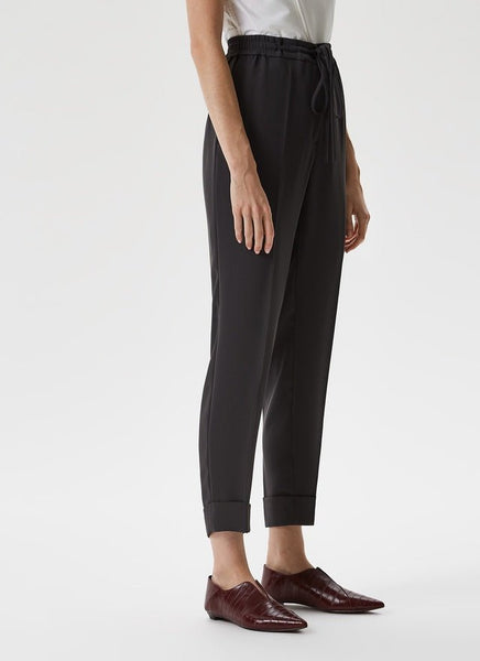 Ankle-Length Trousers With Elastic Drawstring Waistband