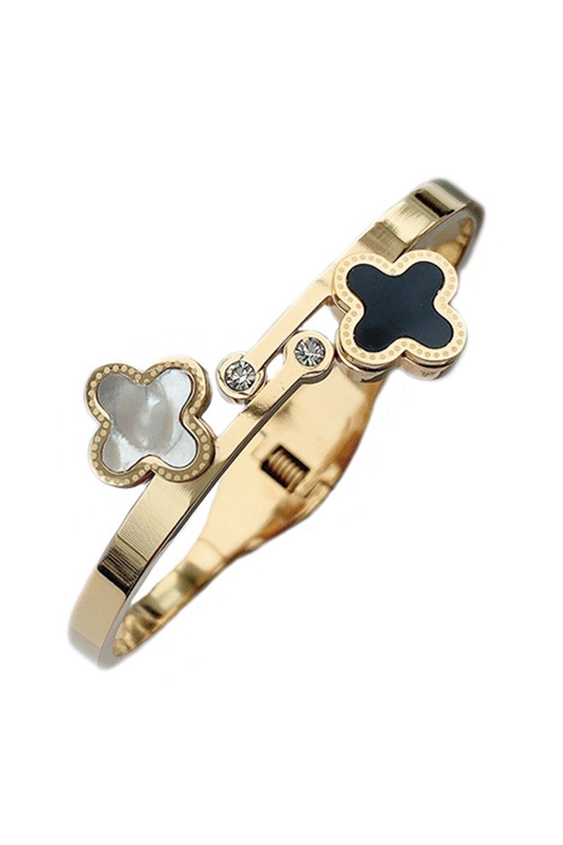 Clover Stainless Steel Bracelet