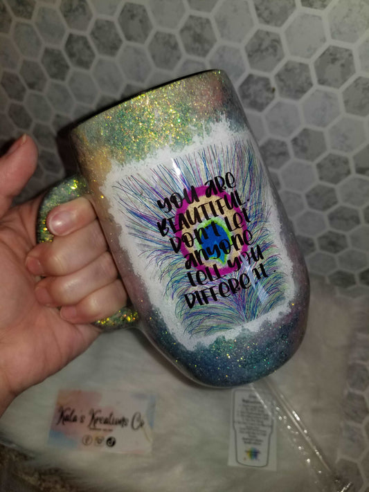 16 oz 90s mom green slime drip mug with handle – Kalaskreationsco