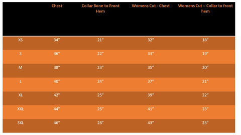 Godfrey Cycling Jersey Size Guide