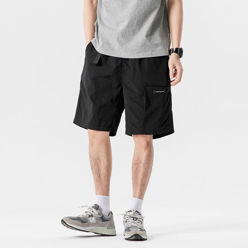Retro Casual Cargo Shorts with Flap Pockets for Men
