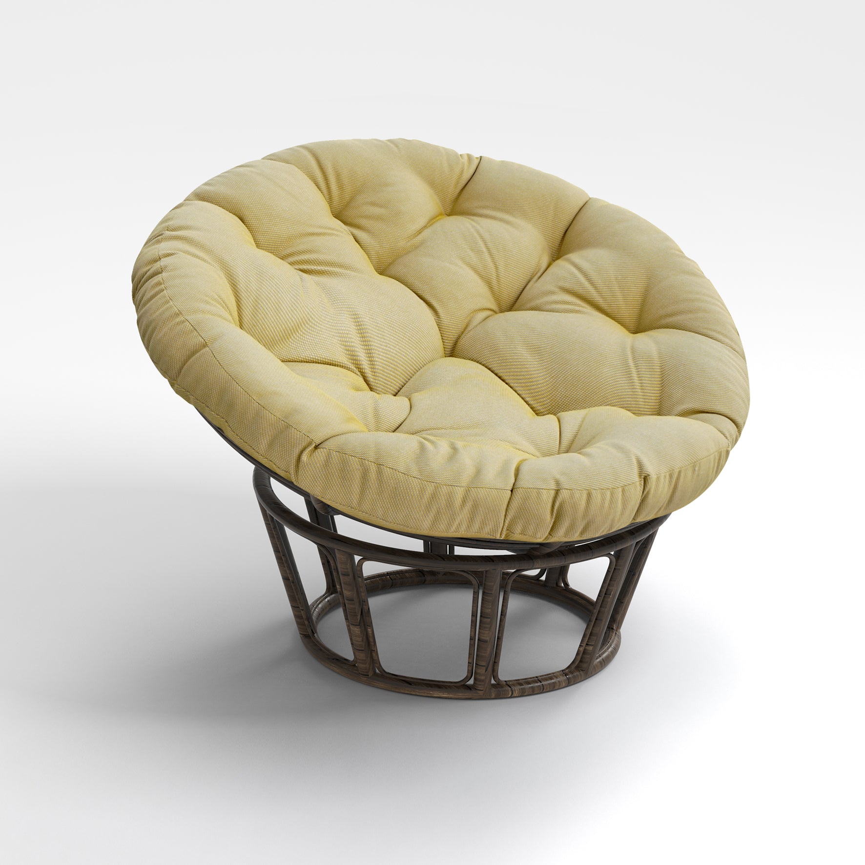 papasan chair cushion yellow