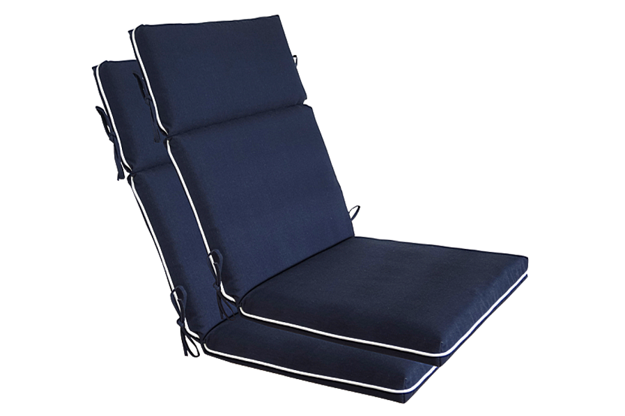 Navy Blue High Back Chair Cushion Bossima Usa Outdoor Furniture