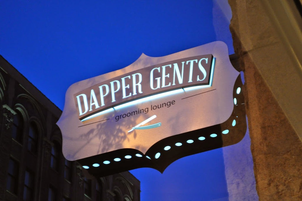 Dapper Gents Grooming Lounge Sign