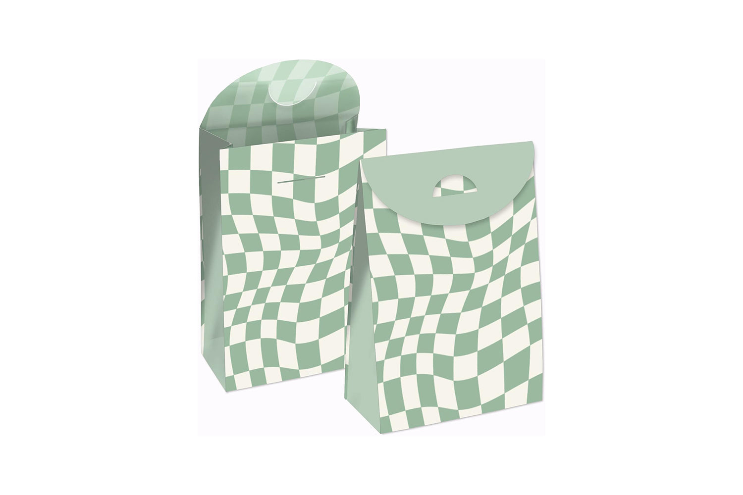 checkered gift bags for favors