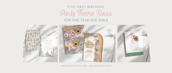 Five First Birthday Party Theme Ideas for One Year Old Girls