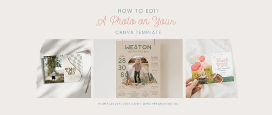 How To Edit a Photo On Your Canva Template - High Peaks Studios