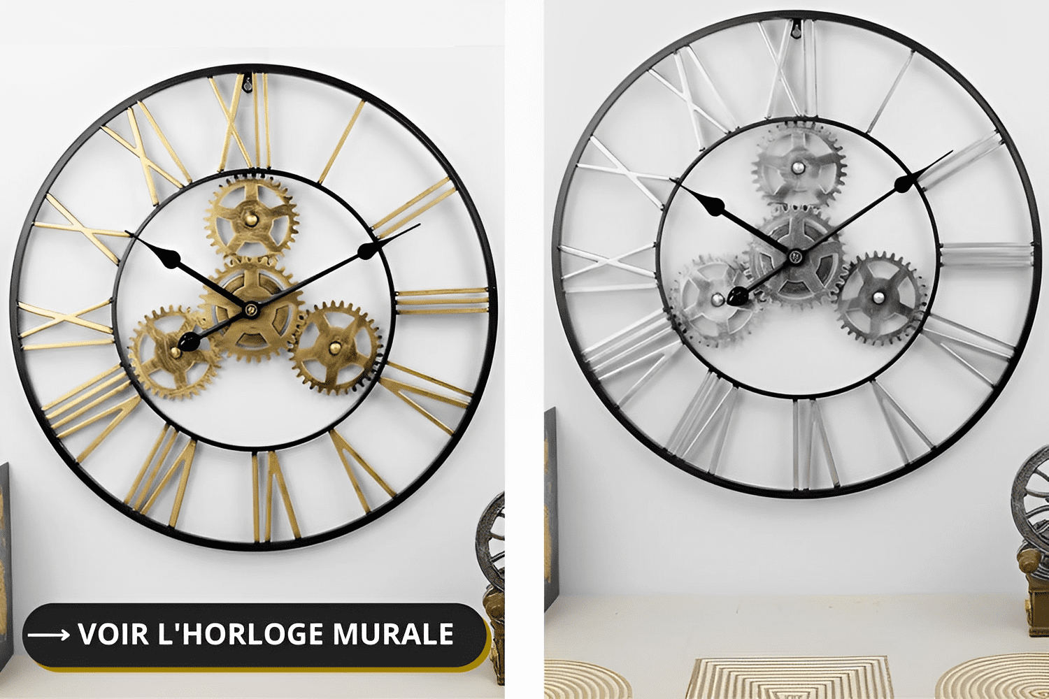 Horloge Murale Design 3D