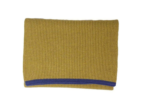Small Ribbed Wool and Cashmere Scarf