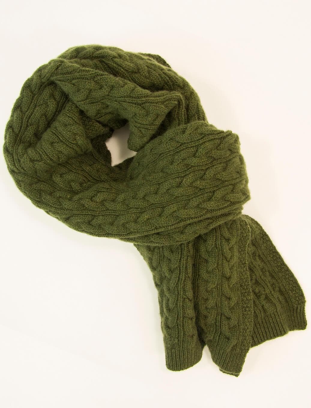 olive cashmere scarf